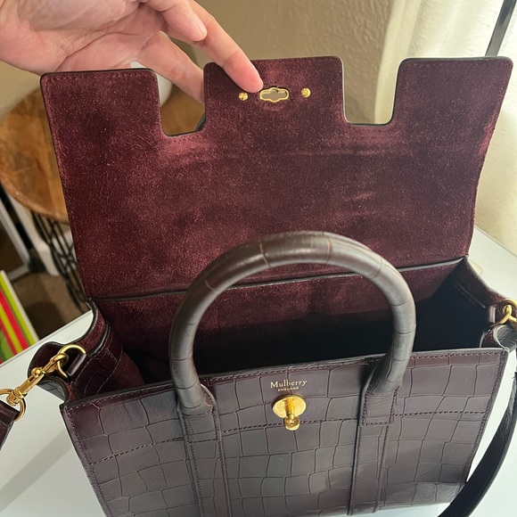 MULBERRY SMALL CROC EMBOSSED BAYSWATER - Picture 7 of 15